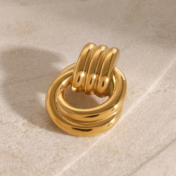 Mini Knot Brooch*Minimalist Modern Business casual pin*JD - Picture 1 of 3